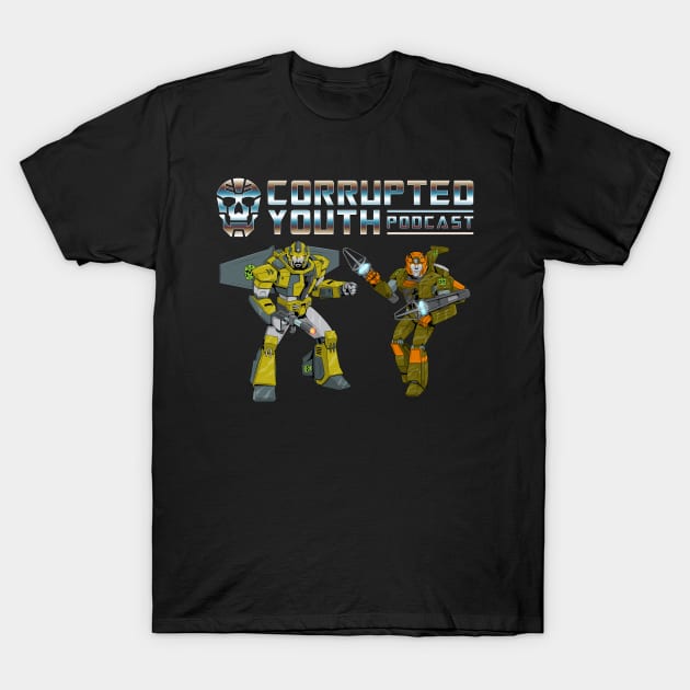 Corrupted Youth Donglebots T-Shirt by Gridcurrent